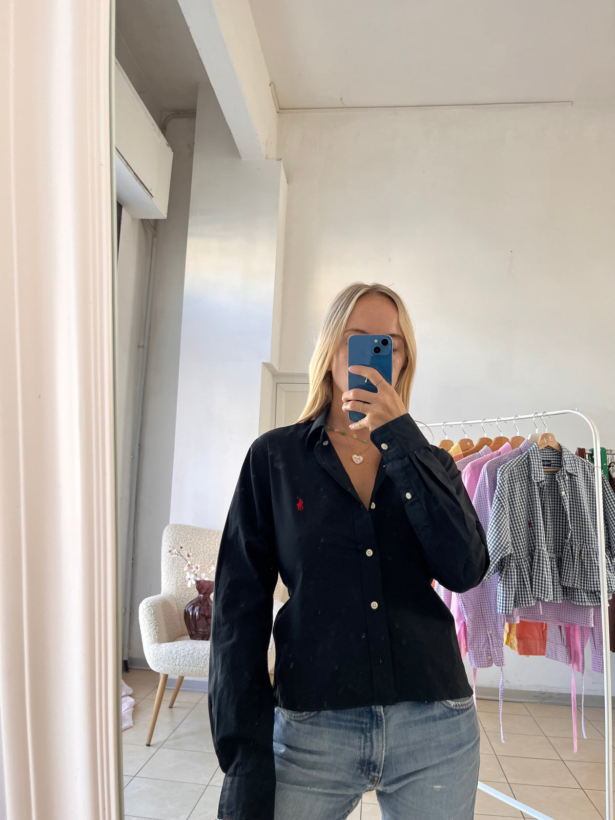 Camicia Polo Ralph Lauren nera