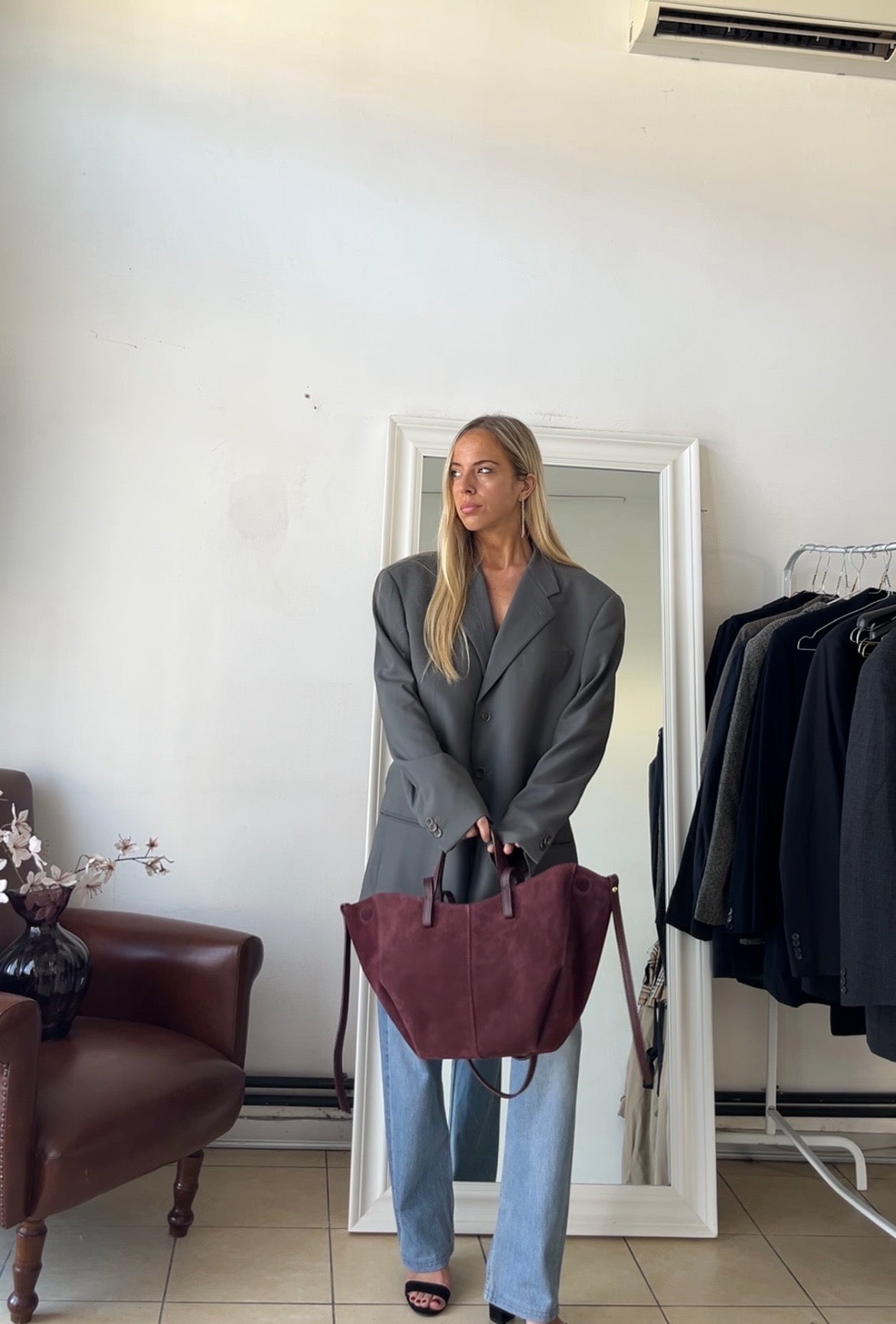 Blazer Armani 100% lana oversize