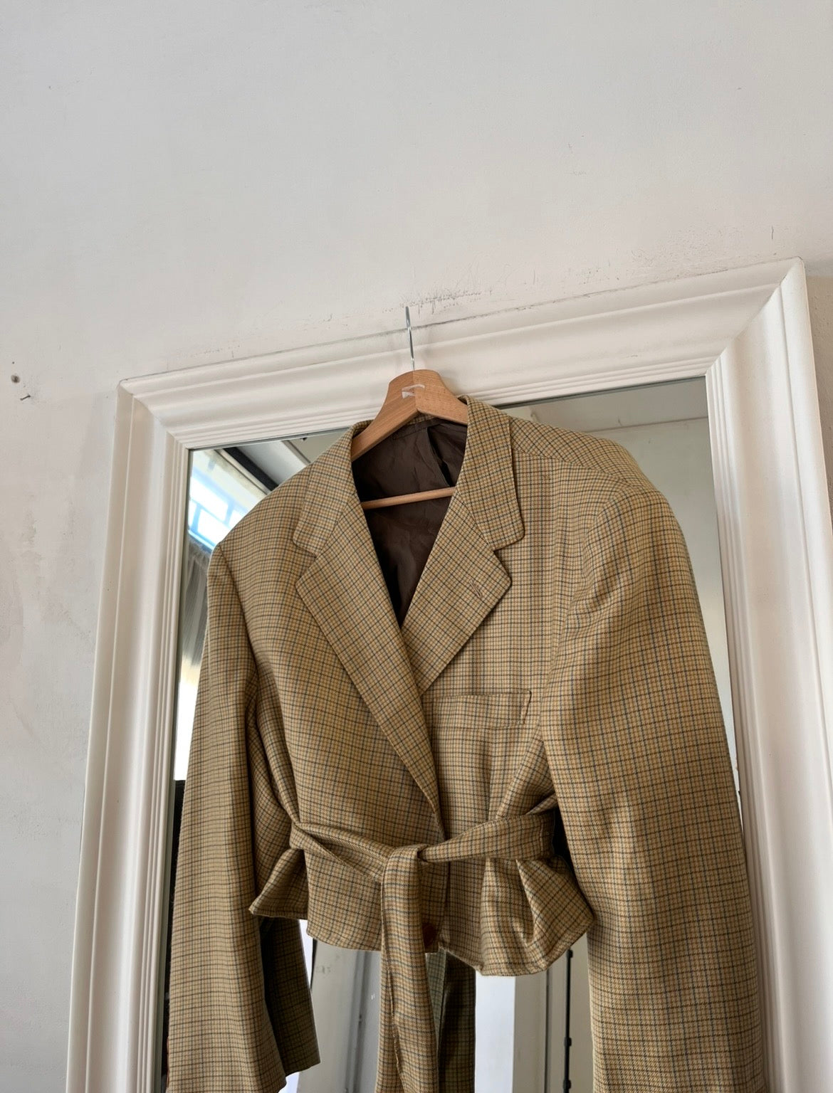 Blazer Lana e cashmere quadretti oversize