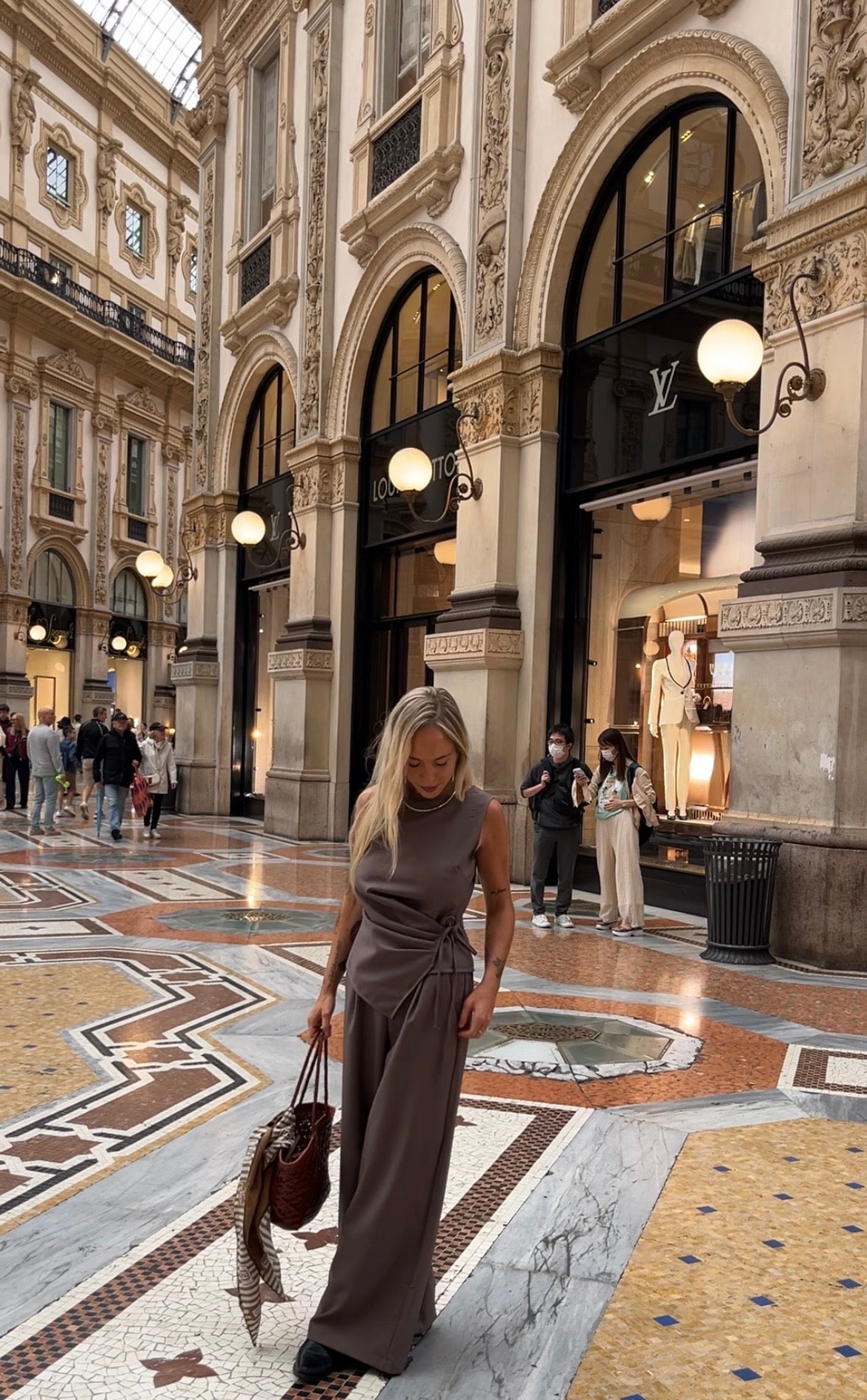 Pantalone Gabry 100% lana vergine made in Italy nocciola