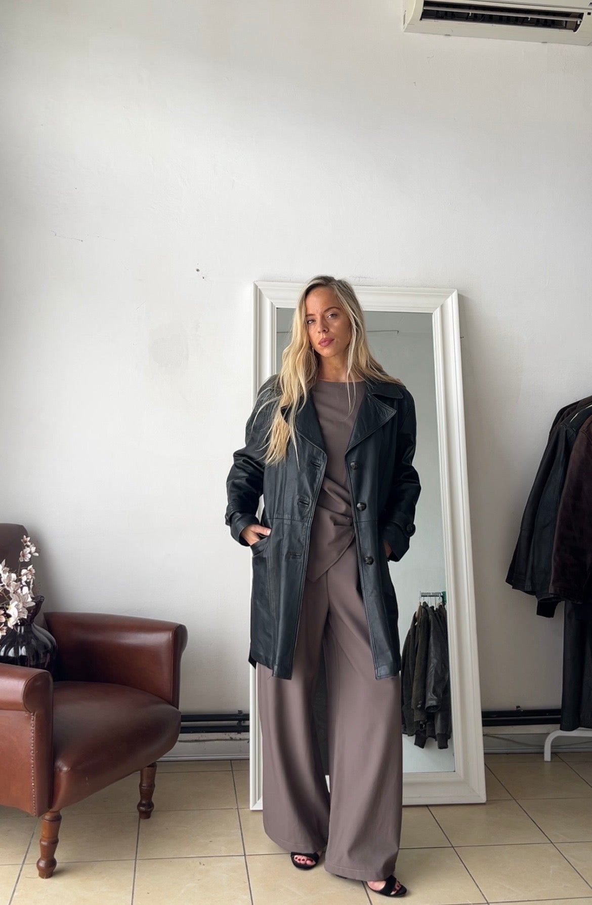 Giacca 100% vera pelle made in Italy nera