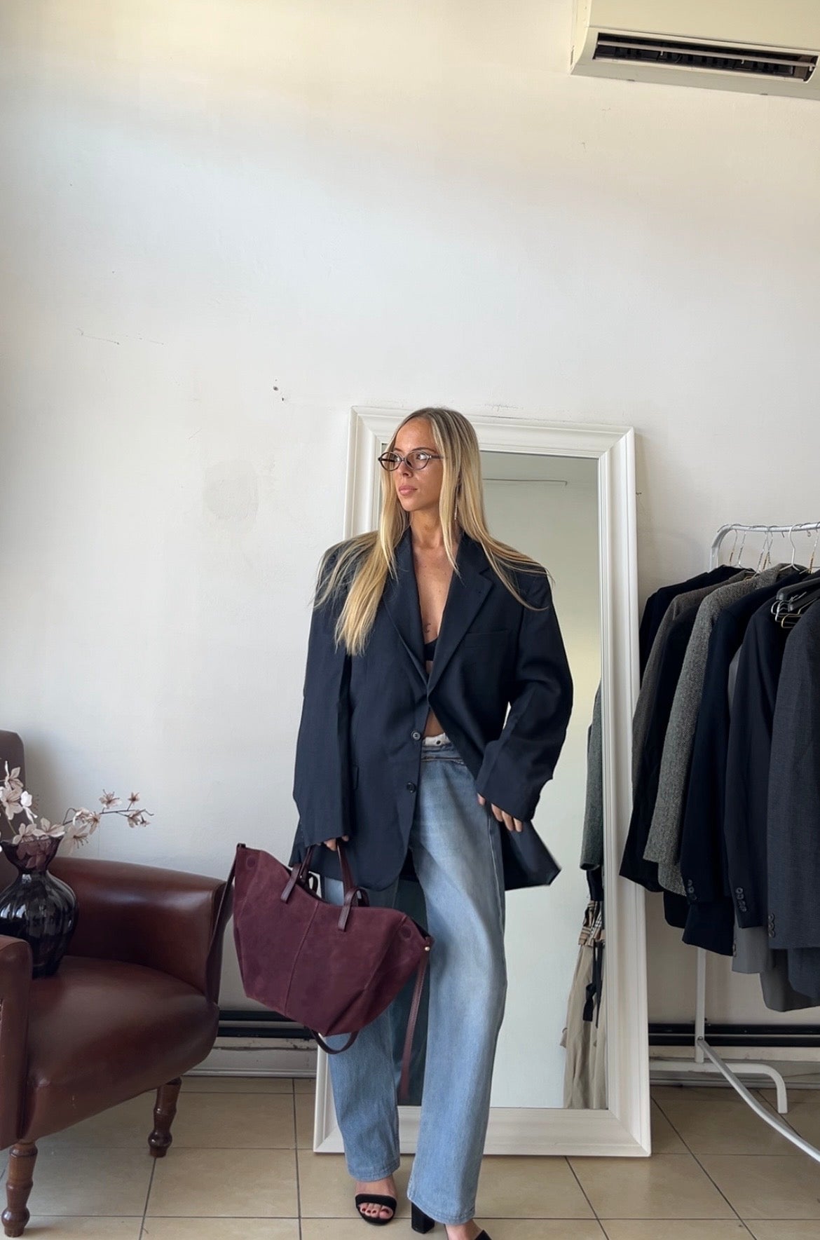 Blazer Sartoria del borgo 100% lana blu