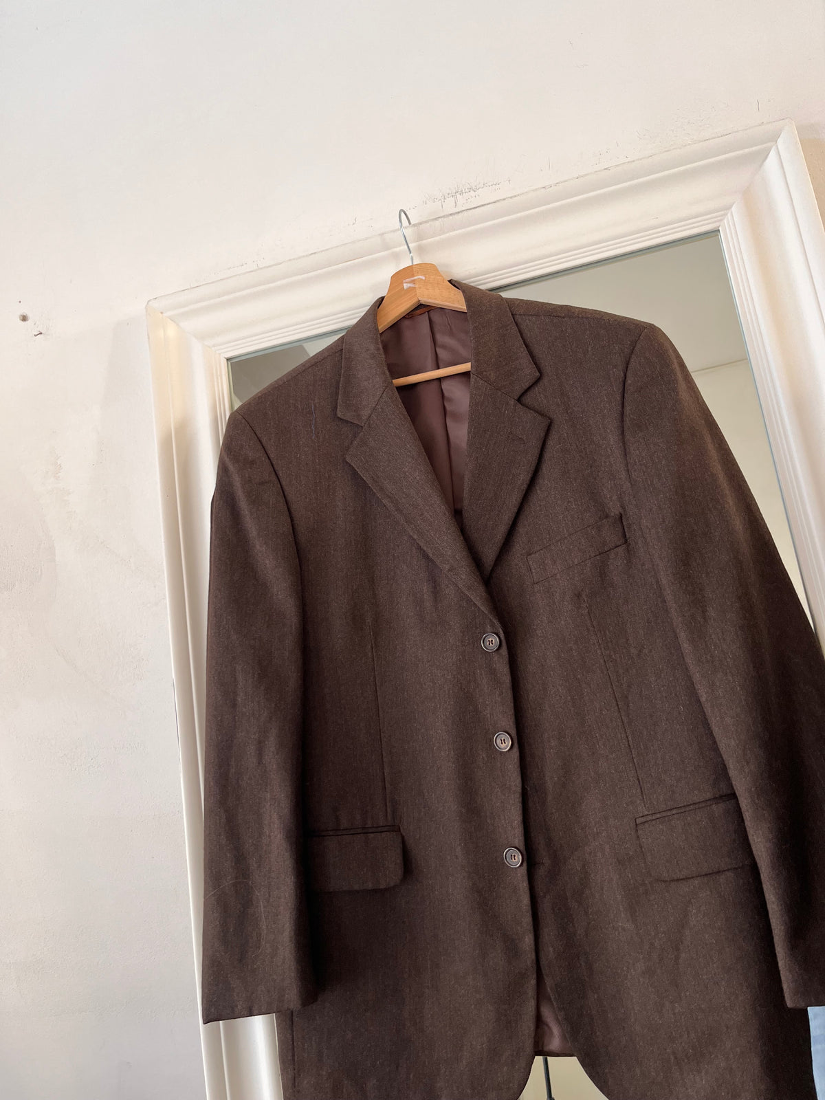 Blazer 100% lana oversize cioccolato