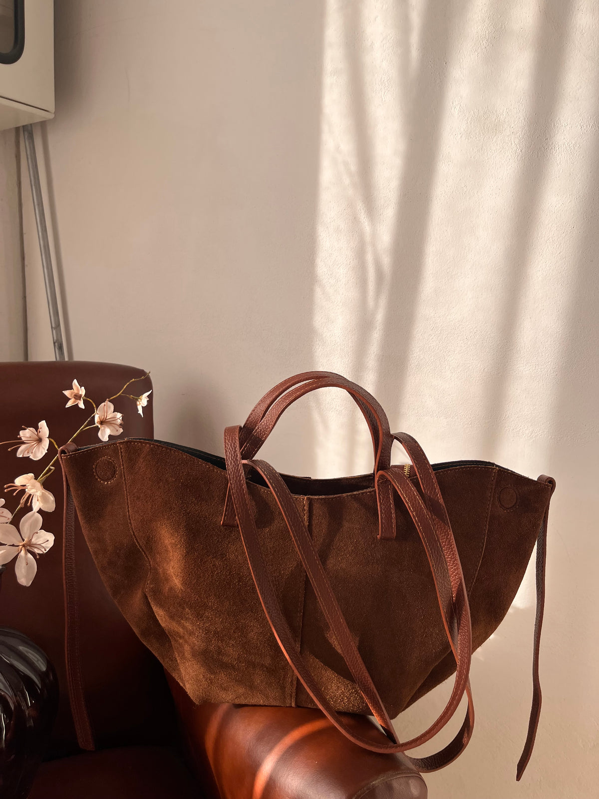 Borsa 100% suede simil Polène Paris