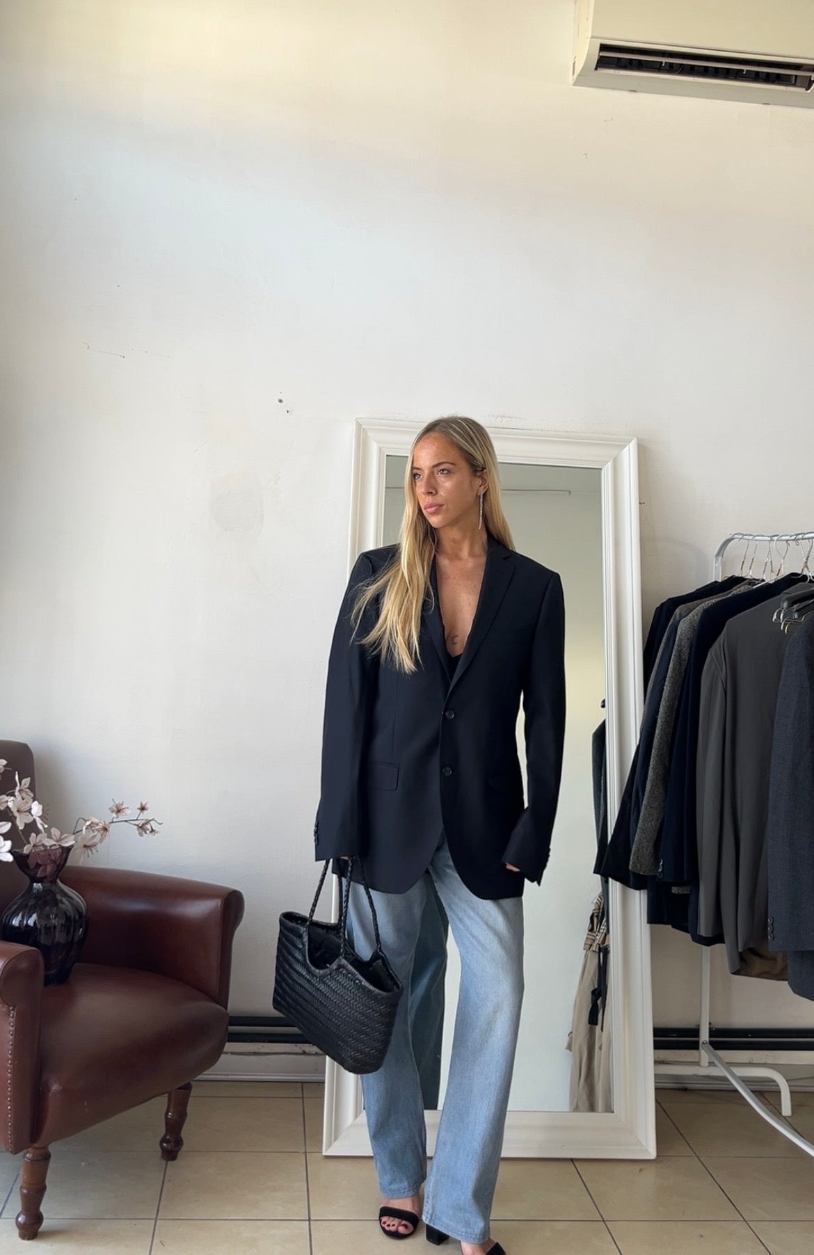 Blazer 100% pura lana slim fit