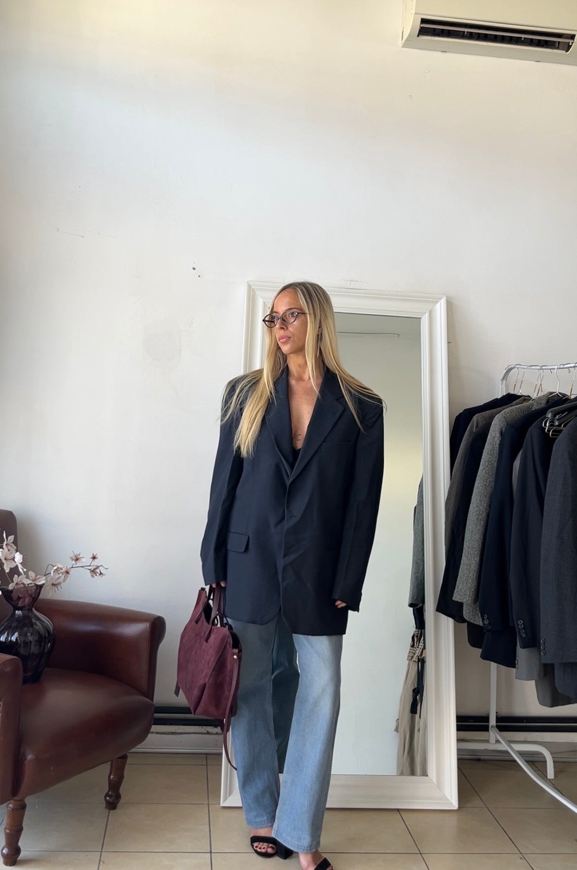 Blazer Sartoria del borgo 100% lana blu