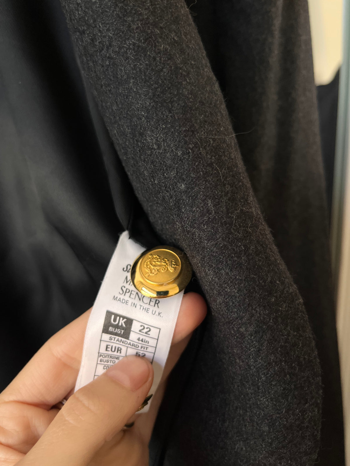 Blazer 100% lana Made in Uk oversize