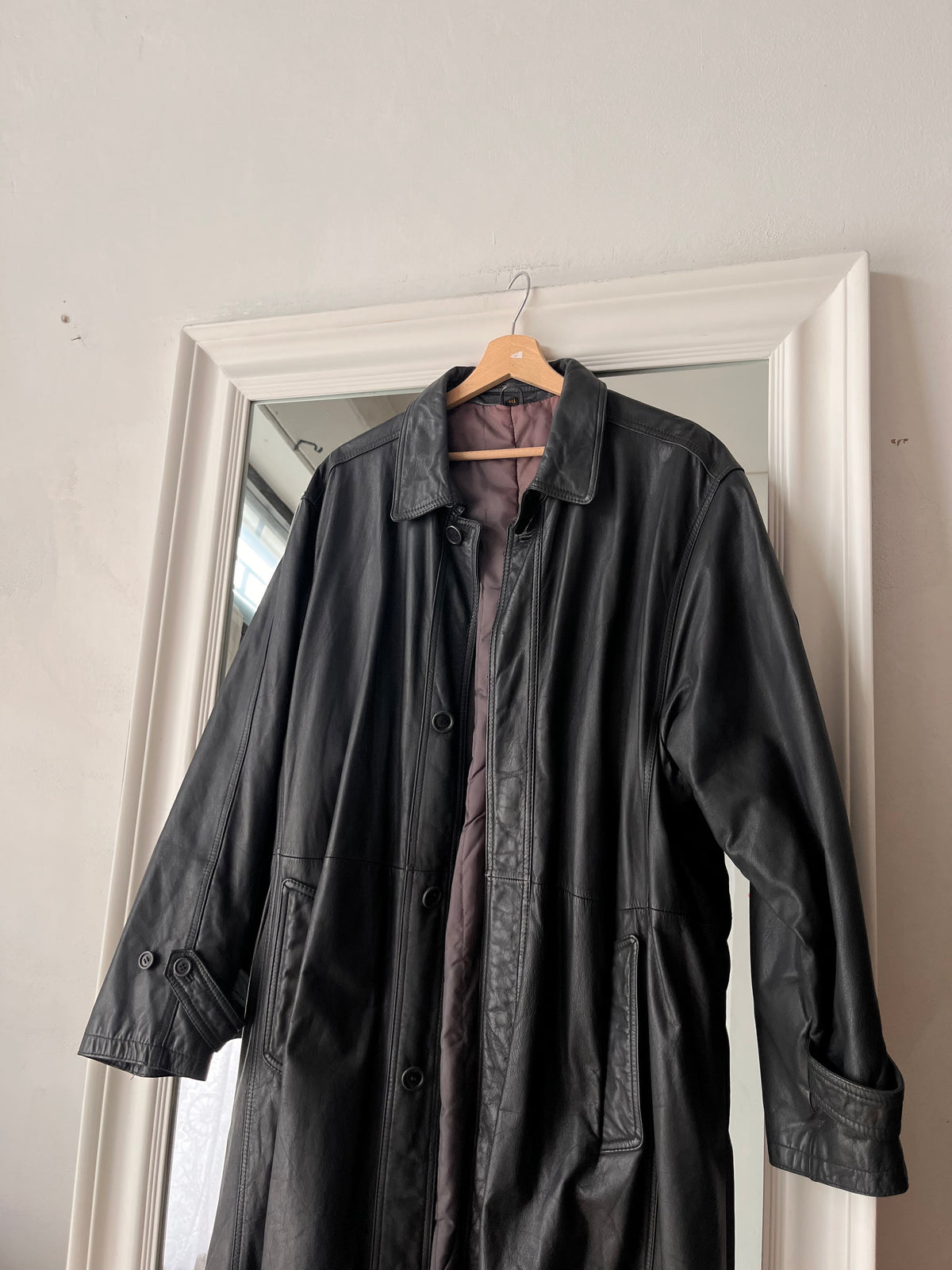 Trench 100% Vera pelle made in Italy