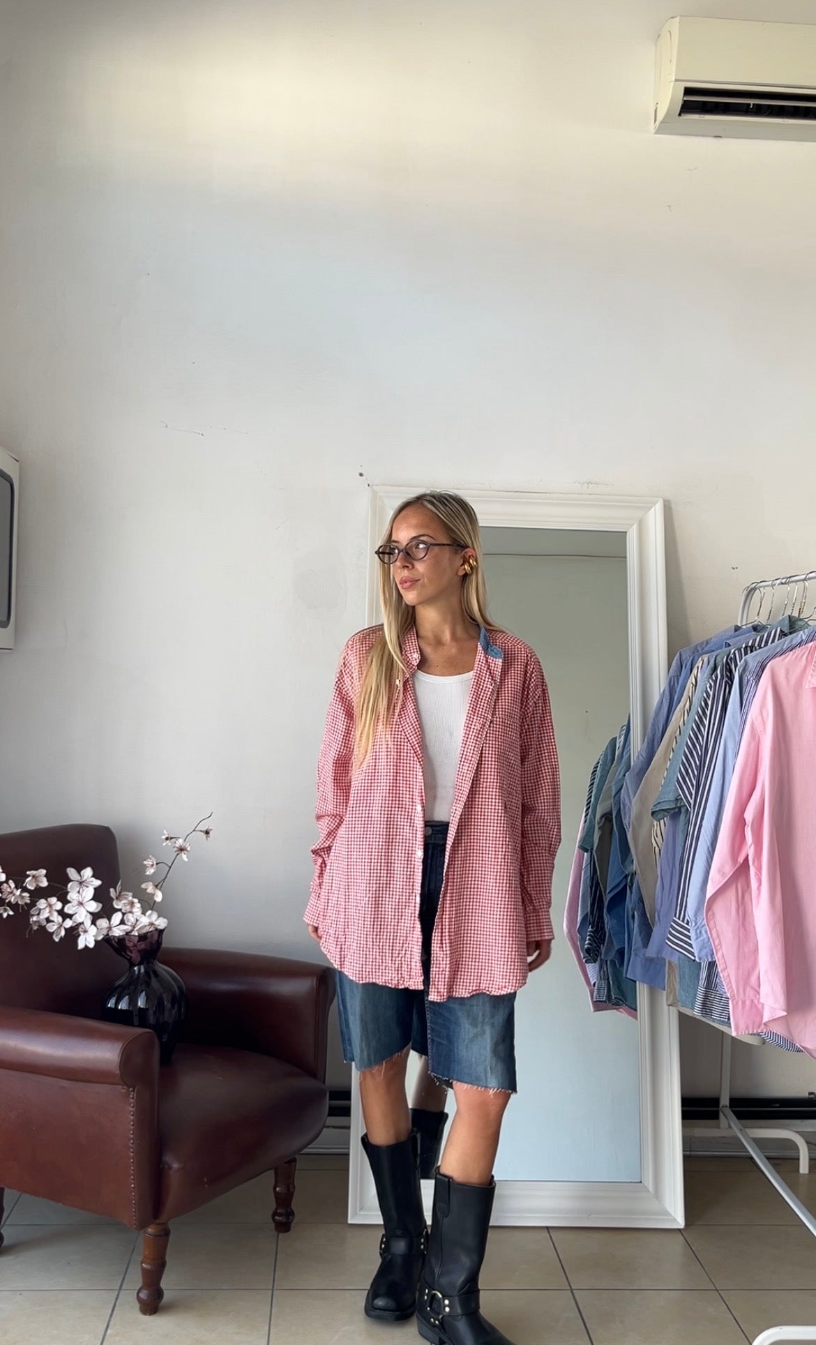 Camicia Tommy hilfiger Lino e cotone