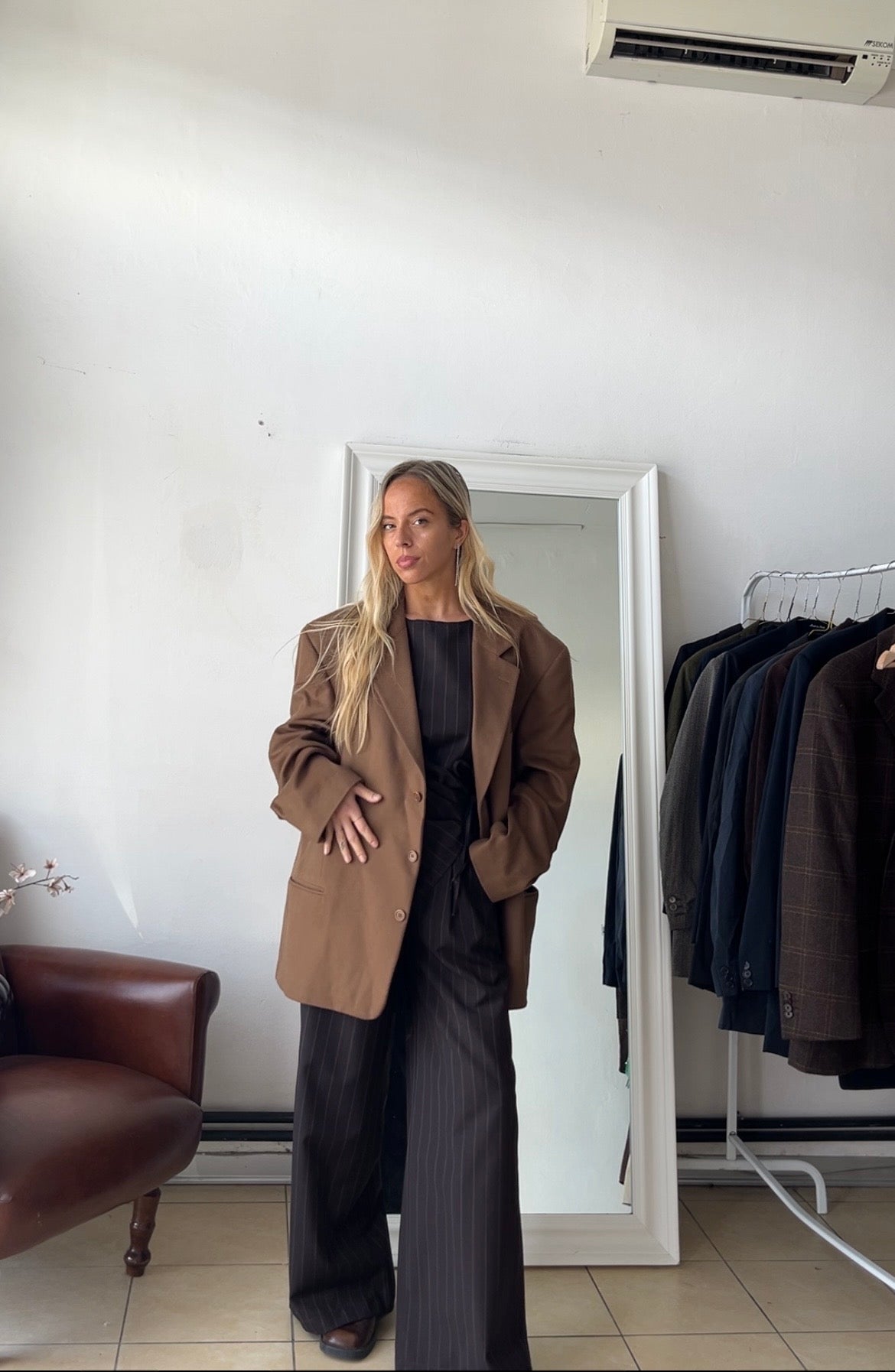 Blazer Lana e cashmere oversize