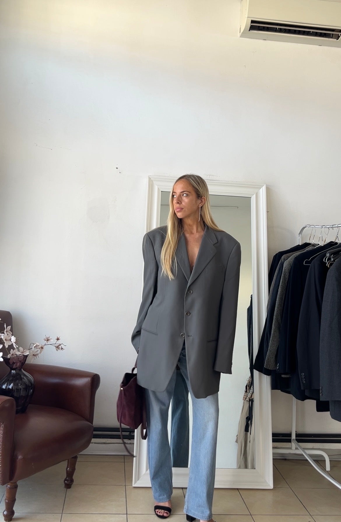 Blazer Armani 100% lana oversize