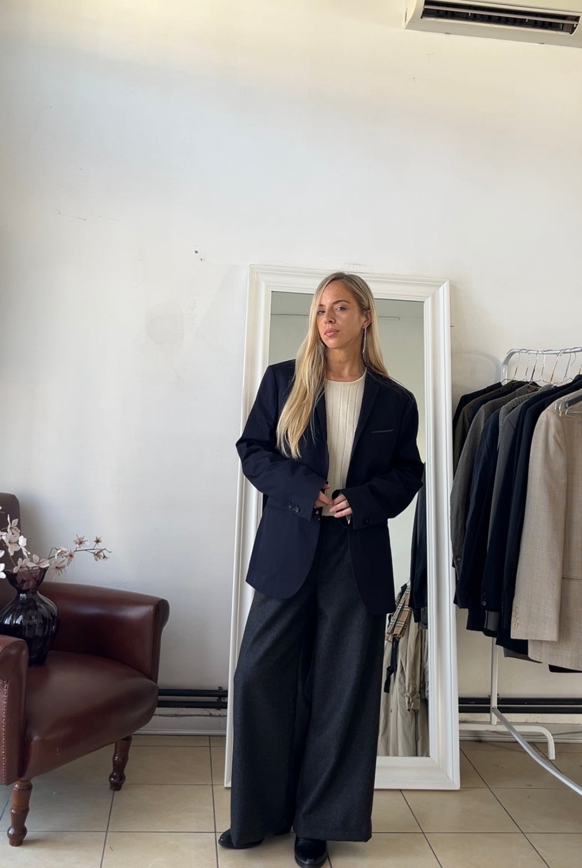 Blazer Patrizia pepe 100% lana slim blu scuro